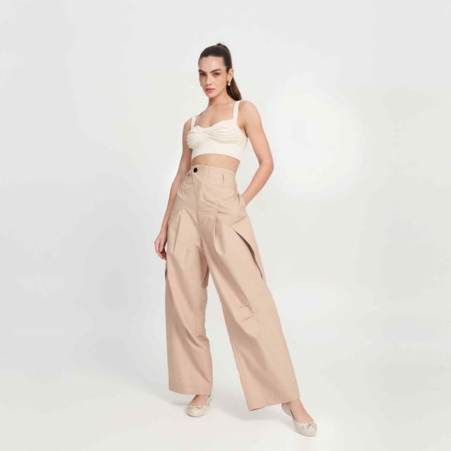 Melissa Shoes Melissa Shoes Women's Sweet Love Chrome Ballet Flats in Beige - 2