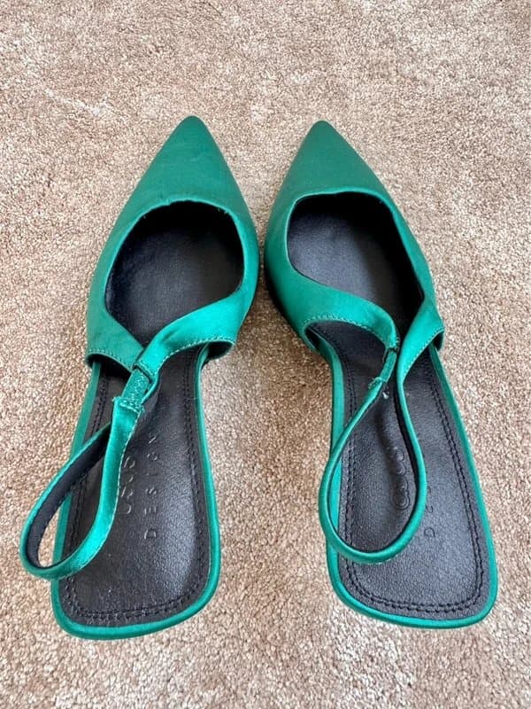 ASOS Design ASOS Design Simba slingback stiletto in green satin