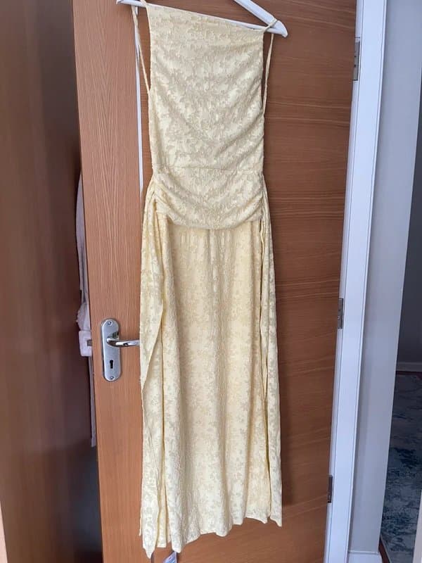 ASOS Asos Design Yellow womens long dress size 8