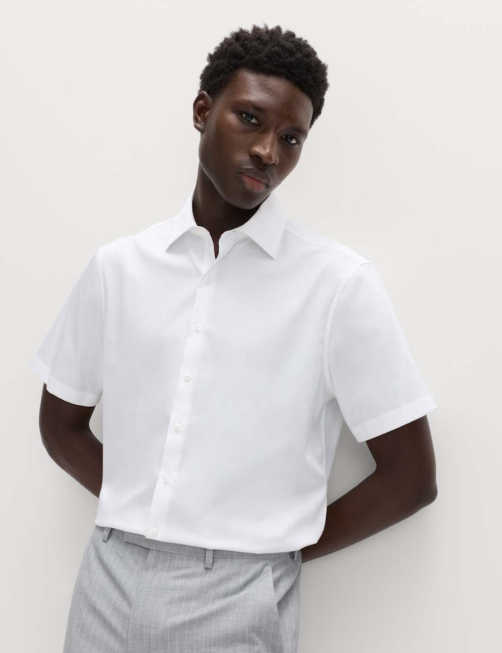 M&S Regular Fit Pure Supima® Cotton Shirt White