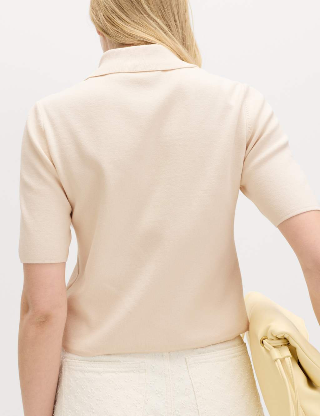 Marks & Spencer M&S Button Detail Slim Fit Cardigan Vanilla - 3