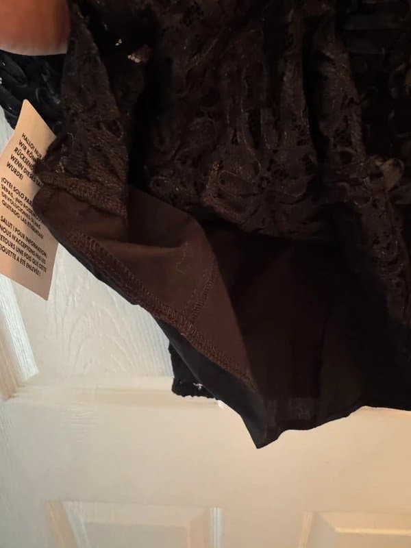 ASOS ASOS Luxe Midi Black Split Lace UK 10 BNWT