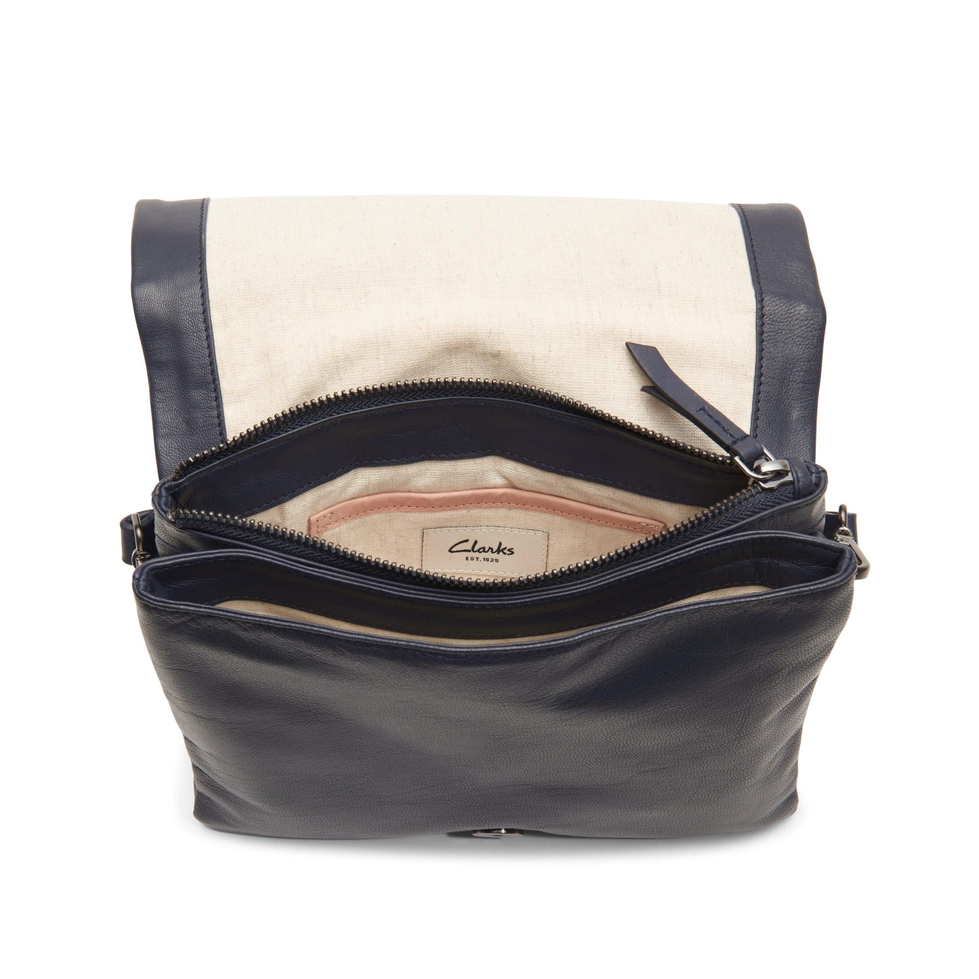 Clarks Clarks Women's Treen Medium Navy Leather Shoulder Bag, Cross Body Bag in Blue - 4
