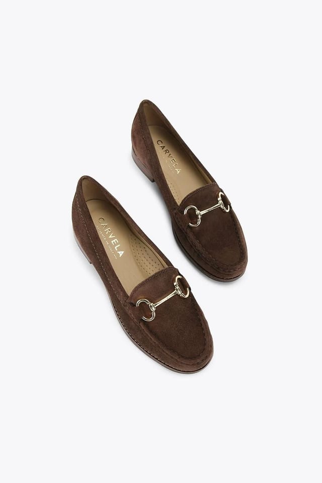 Carvela Carvela Women's 'Click' Suede Flats in Dark Brown - 2
