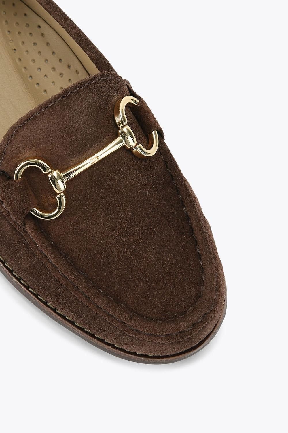 Carvela Carvela Women's 'Click' Suede Flats in Dark Brown - 4