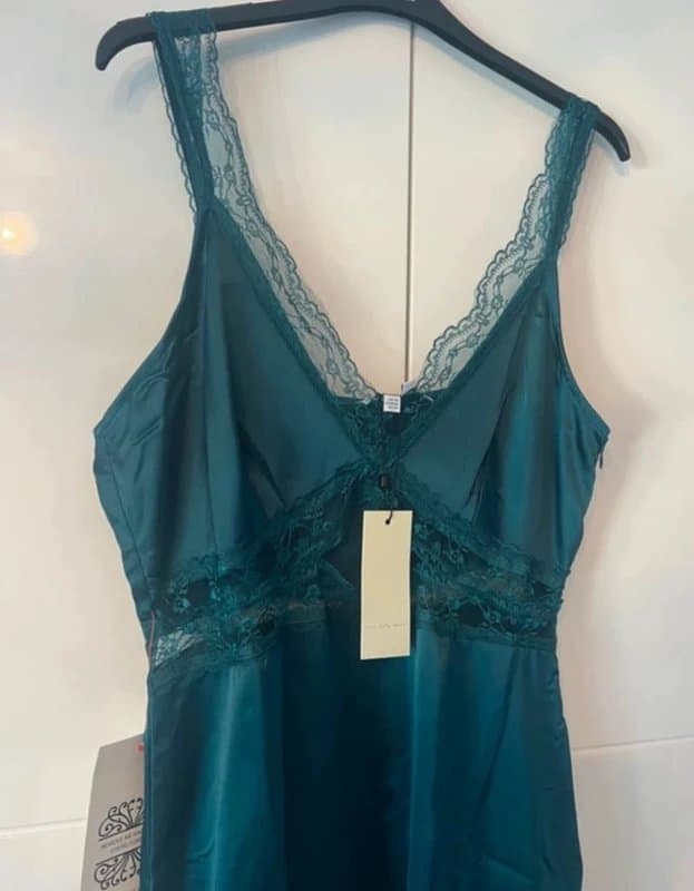 Never Fully Dressed Never fully dressed lace cut out maxi dress in teal