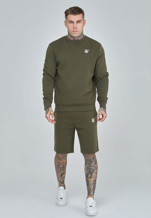 SikSilk SikSilk Men's Essentials Sweater in Khaki - 2