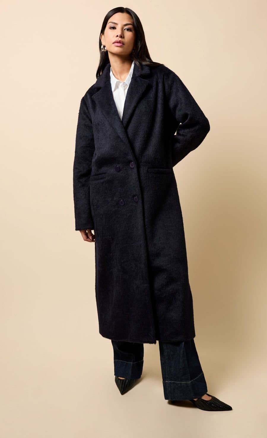 Little Mistress Little Mistress Women's Navy Coat