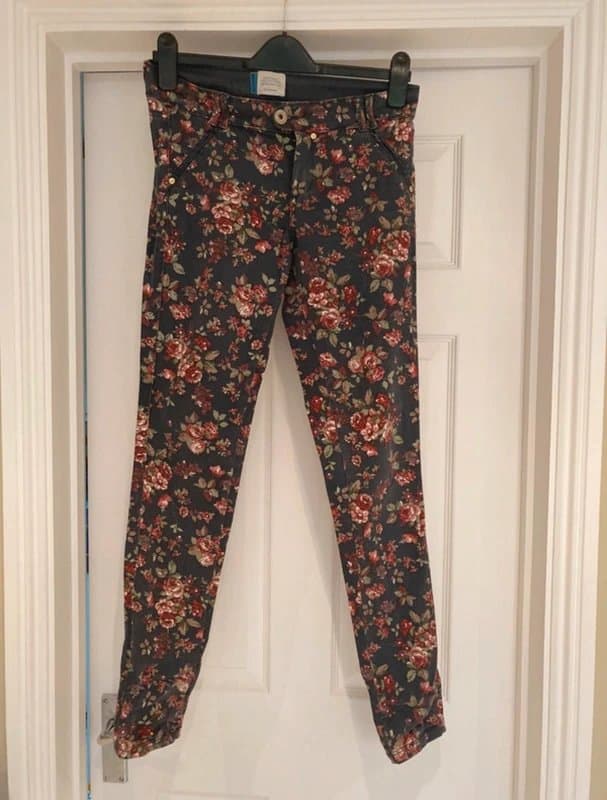 Bershka Bershka floral jeans UK 10