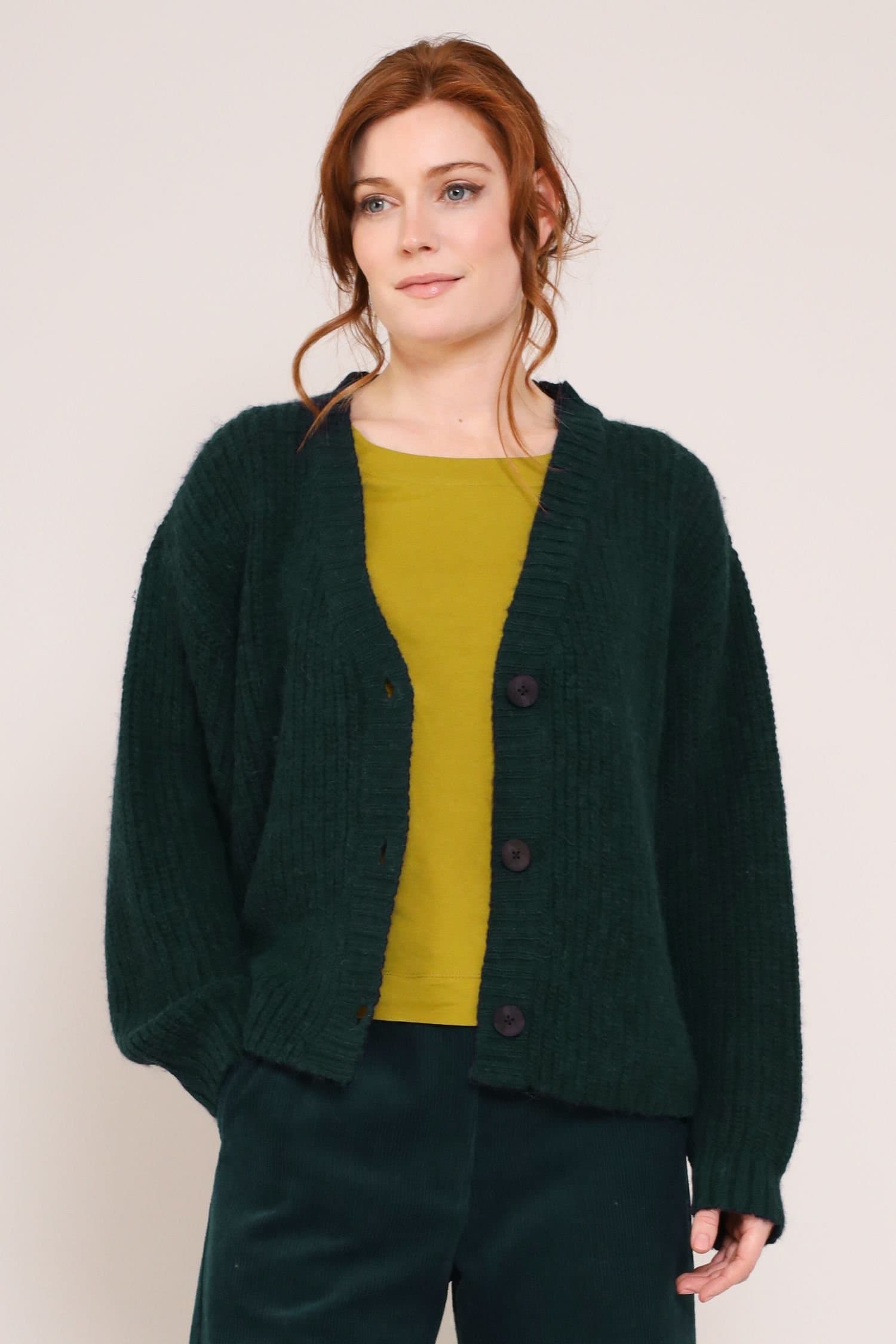 Nomads Clothing Nomads Clothing Women's Women Cardigan in Bottle Green