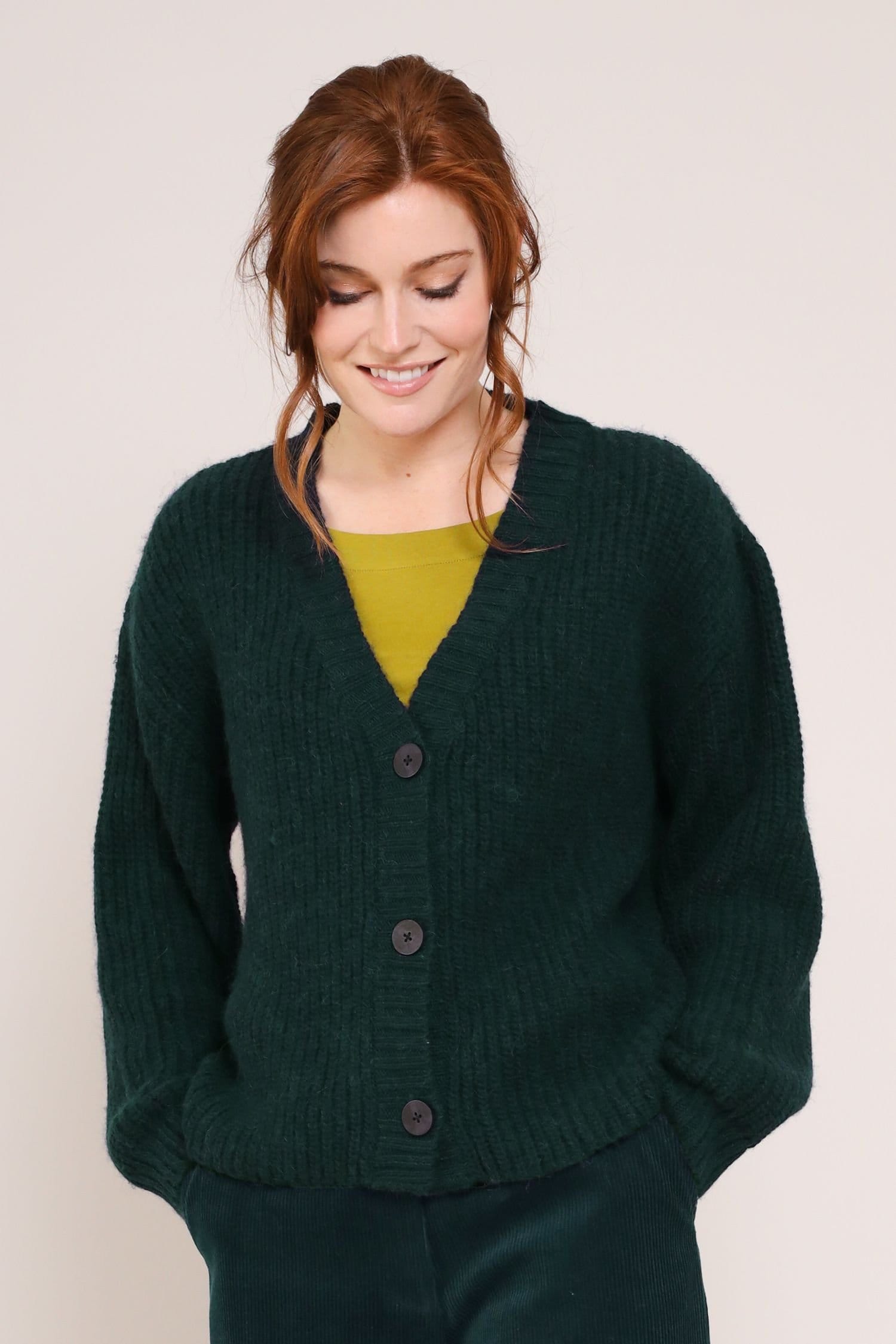 Nomads Clothing Nomads Clothing Women's Women Cardigan in Bottle Green - 4