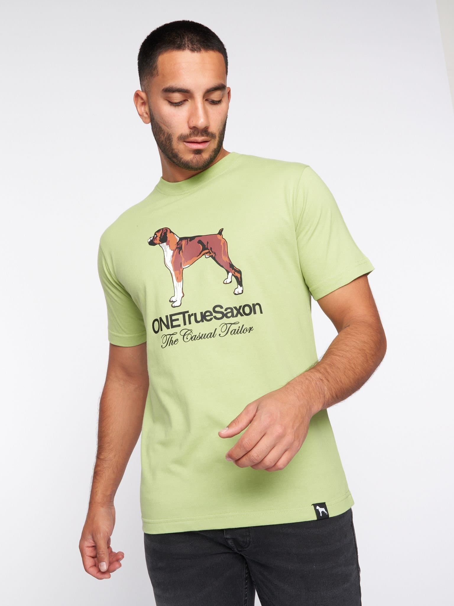 One True Saxon One True Saxon Men's Dawg T-Shirt in Green