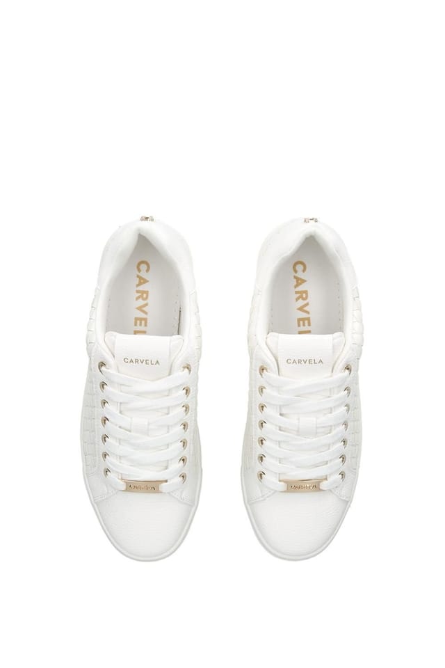 Carvela Carvela Women's 'Daze Weave' Trainers in White - 2