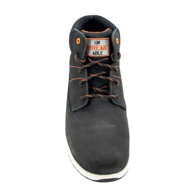 Unbreakable Unbreakable Men's Vulcan Nubuck Leather Composite Toe Cap Slip Resistant Safety Boots in Black - 3