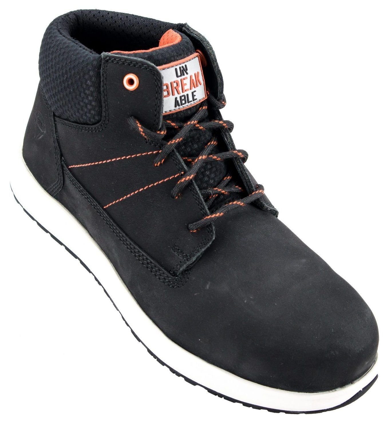 Unbreakable Unbreakable Men's Vulcan Nubuck Leather Composite Toe Cap Slip Resistant Safety Boots in Black - 4