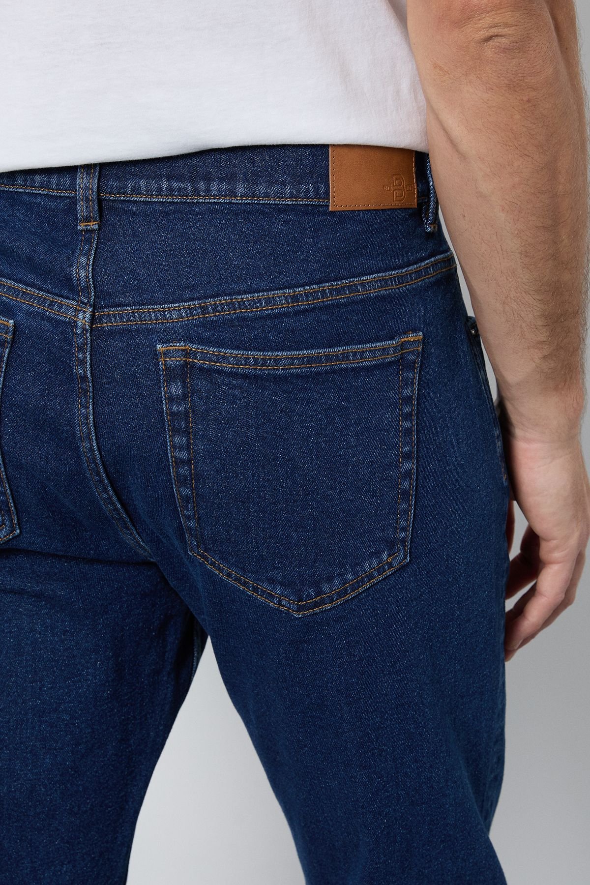 Burton Burton Men's Indigo Stretch Slim Fit Jeans - 4