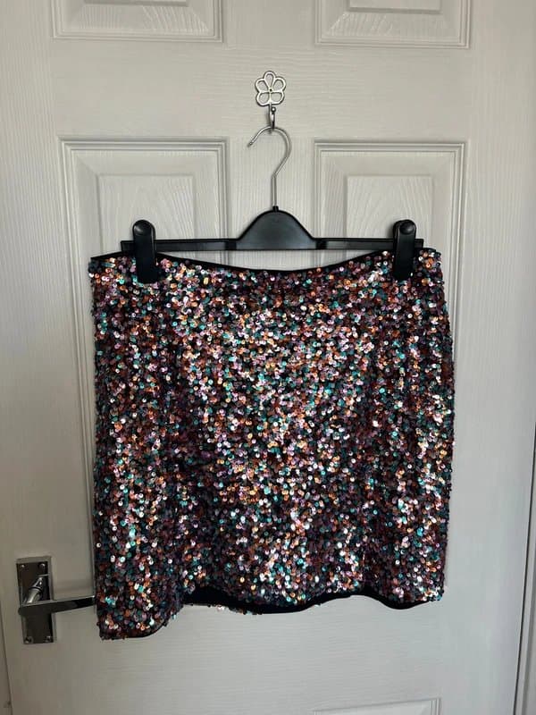 ASOS ASOS Curve Sequin Skirt