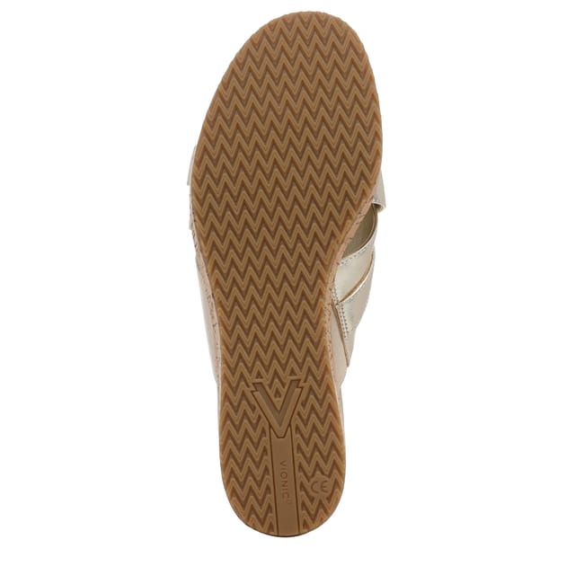 Vionic Vionic Women's Dawn Sandals in Metallic Gold - 3