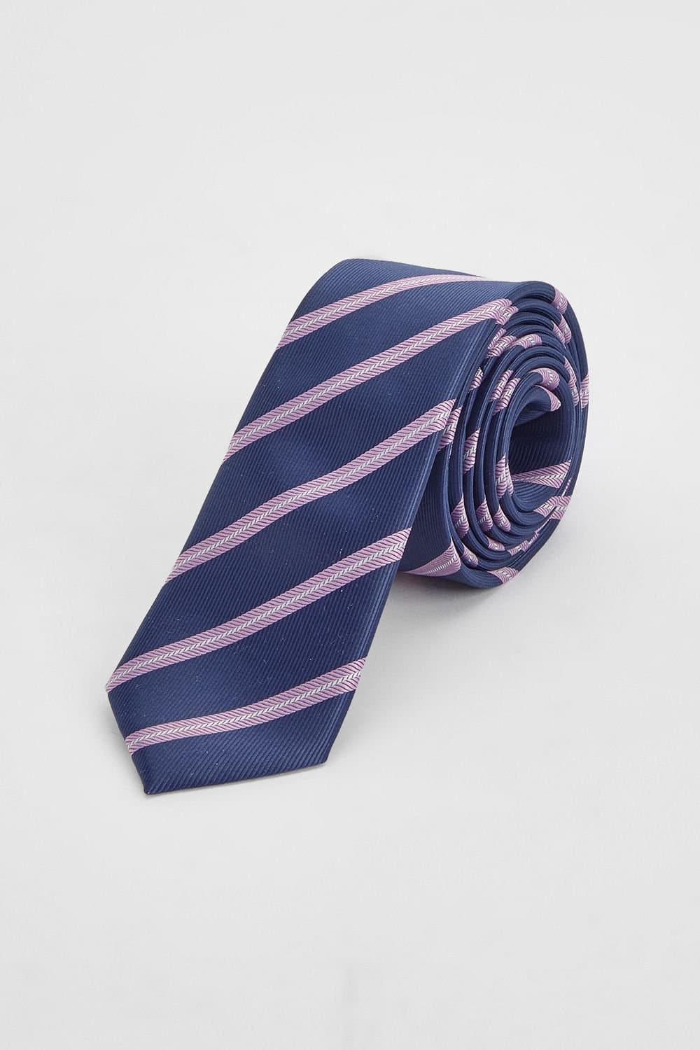 Burton Burton Men's Blue Multi Stripe Tie