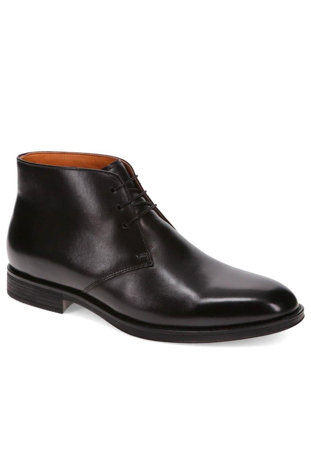 Jones Bootmaker Jones Bootmaker Men's Gordon Lace-Up Leather Boots in Black
