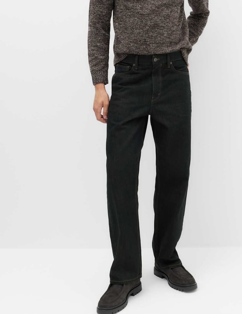 Marks & Spencer M&S Authentic Loose Fit Rigid Denim Jeans Honey - 1