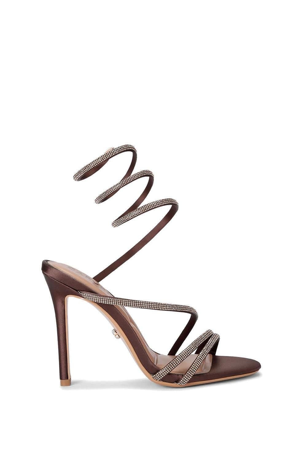 Carvela Carvela Women's 'Spiral 105' Fabric Heels in Brown