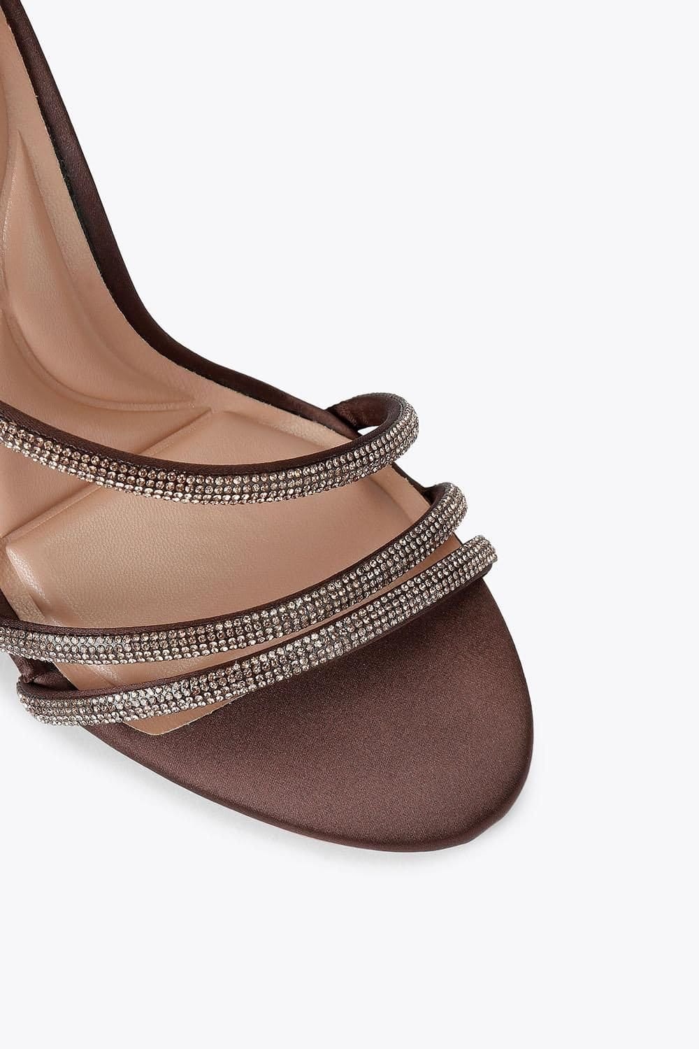 Carvela Carvela Women's 'Spiral 105' Fabric Heels in Brown - 4