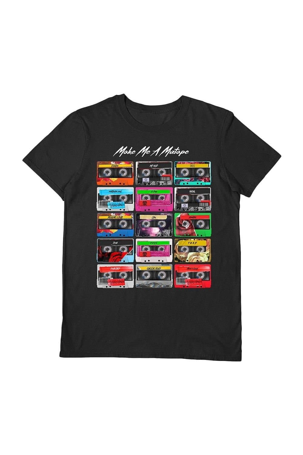 Pyramid International Pyramid International Men's Make Me A Mixtape T-Shirt in Black