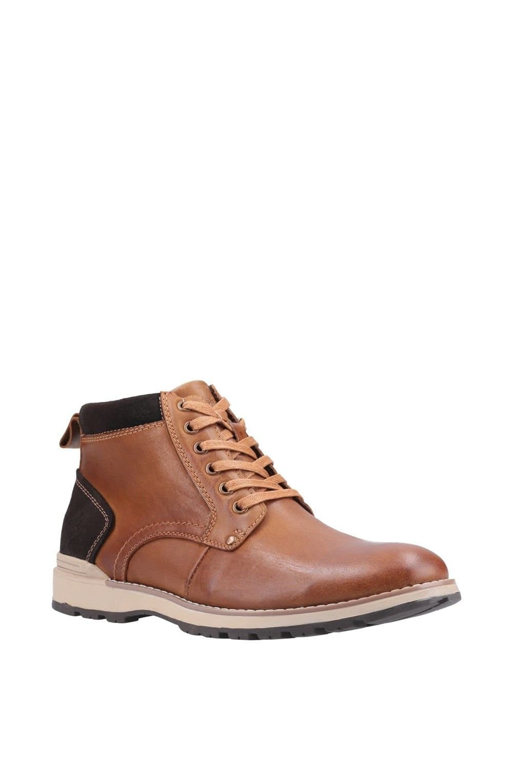 Hush Puppies Hush Puppies Men's 'Dean' Leather Lace Boots in Tan