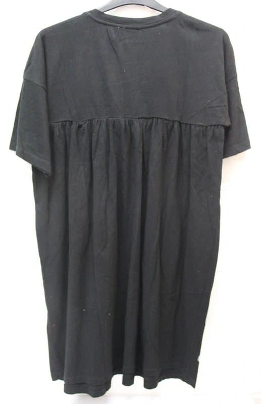 ASOS ASOS black floral embroidery smock dress size 16