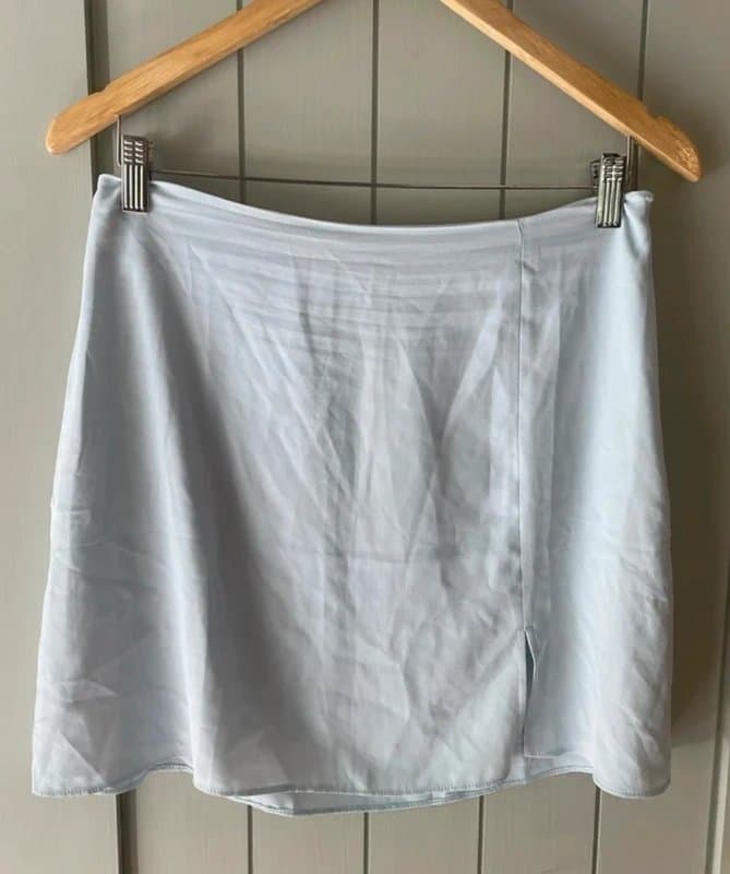 ASOS Asos collusion light blue chiffon mini skirt