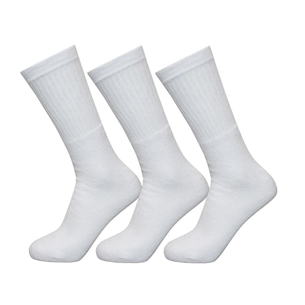 Exceptio Exceptio Men's Sports Crew Socks (Pack of 3) in White - 1