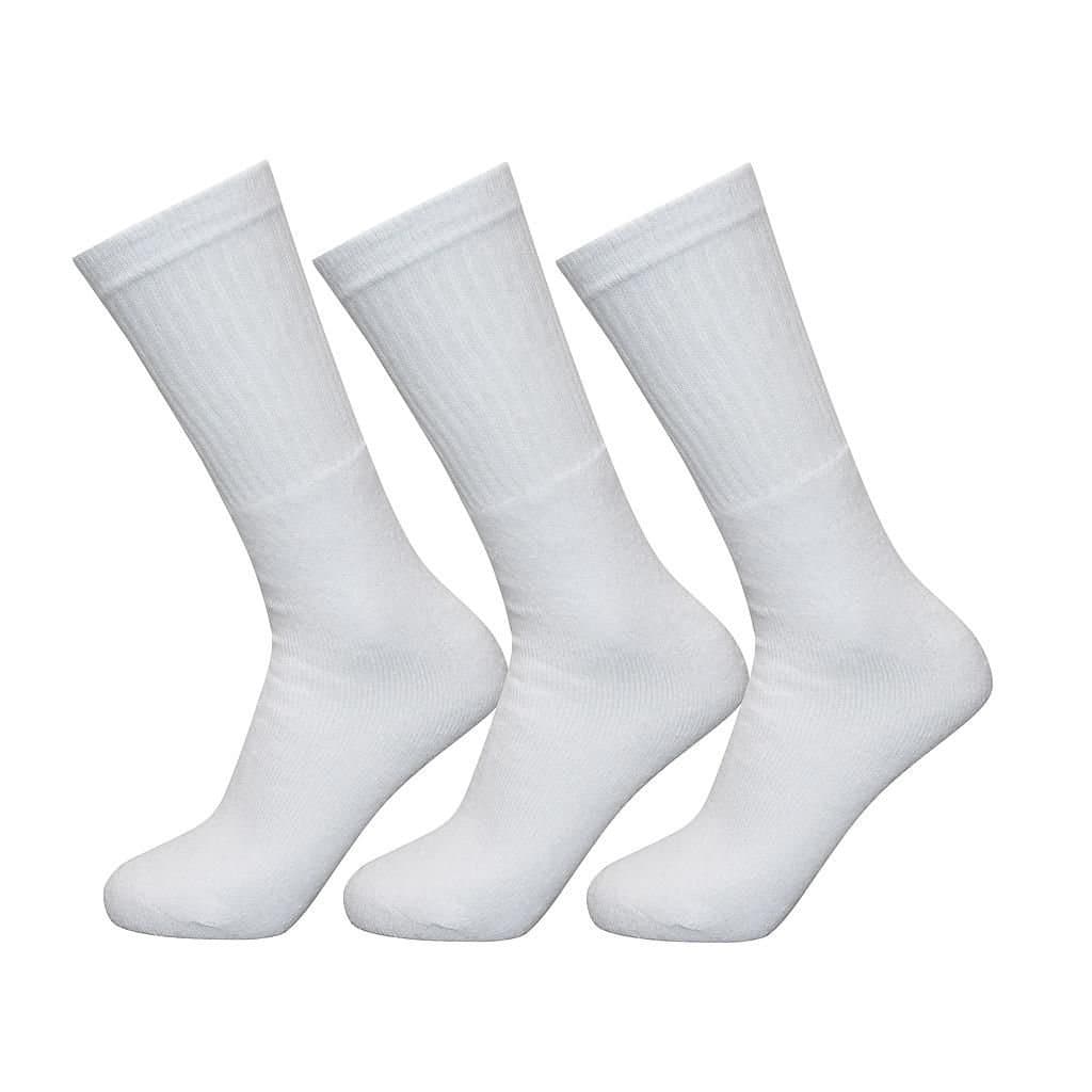Exceptio Exceptio Men's Sports Crew Socks (Pack of 3) in White