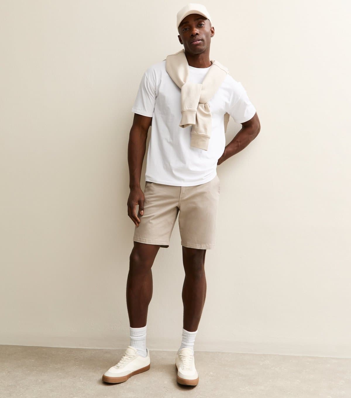 New Look Men's Stone Regular Chino Shorts New Look