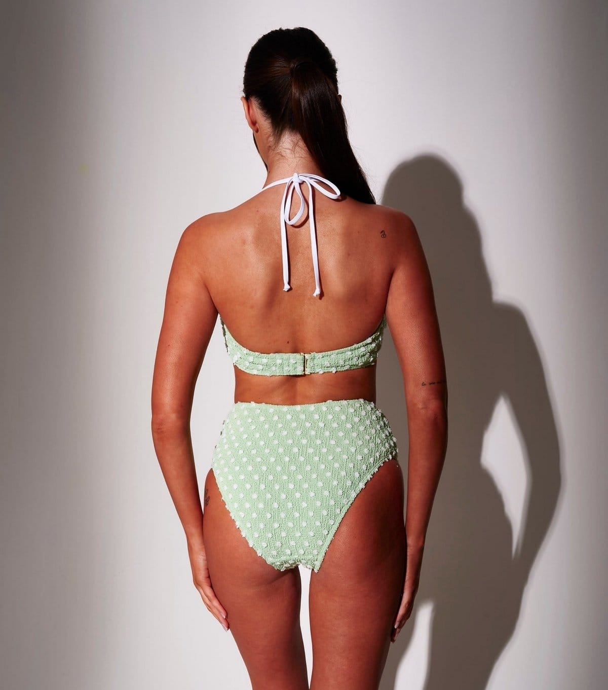 South Beach Women's Green Textured Bandeau Bikini Top South Beach New Look - 4