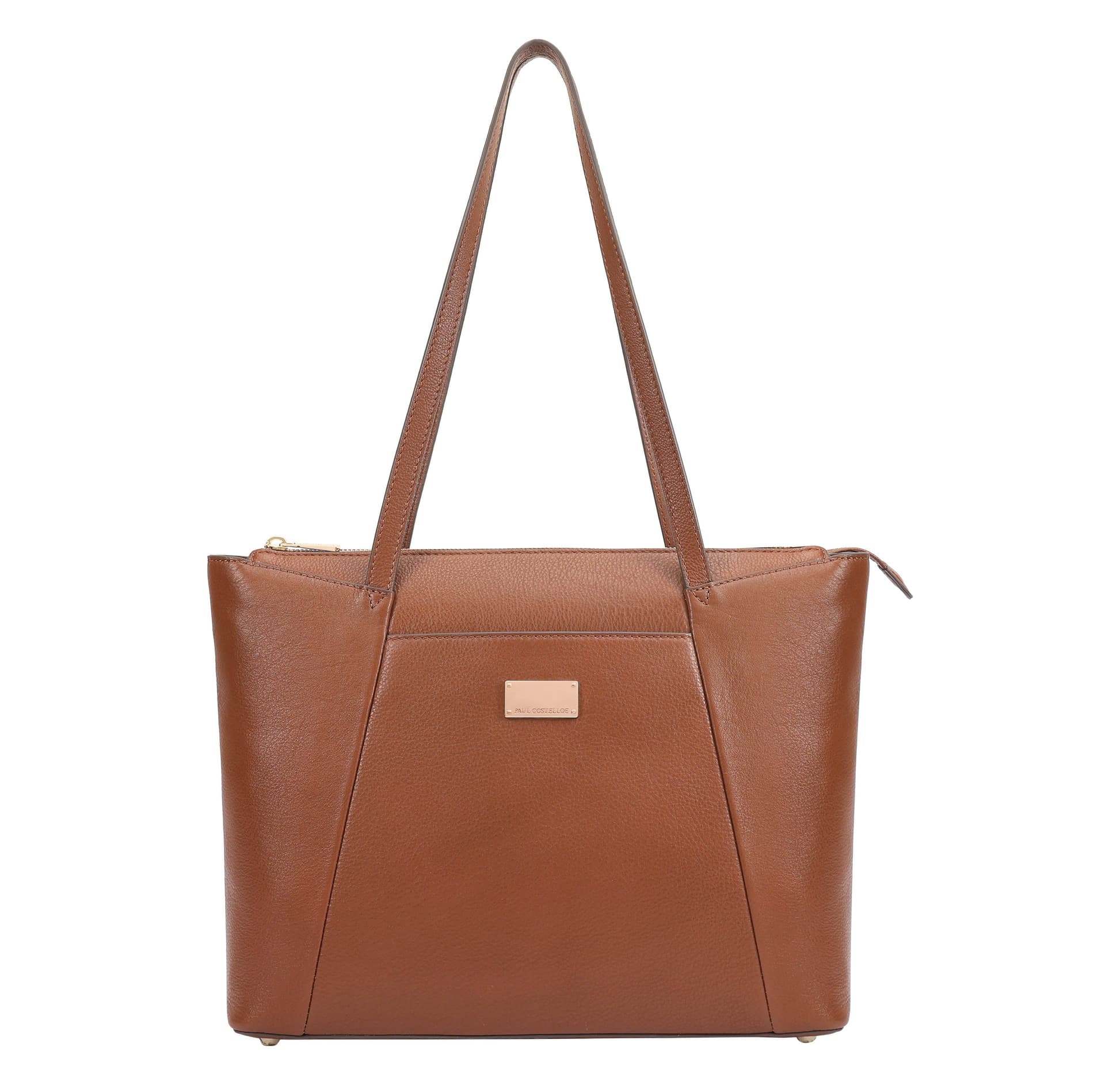 Paul Costelloe Paul Costelloe Women's Sahara Leather Shoulder Bag in Amber