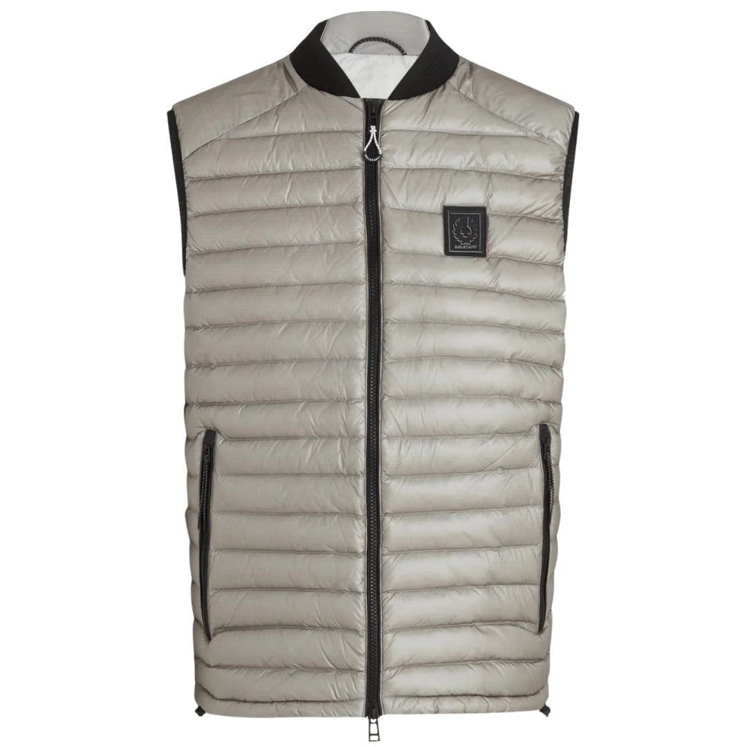 Belstaff Belstaff Men's Airframe Beige Shiny Gilet Down Filled Jacket - 1