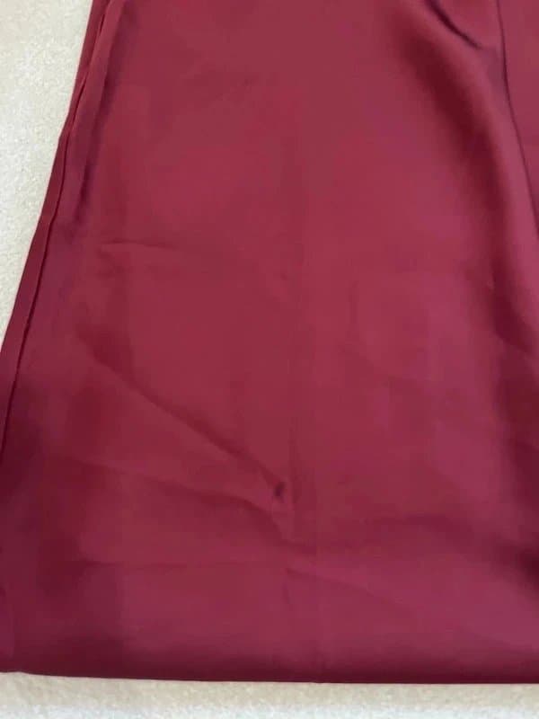 New Look Burgundy Satin Skirt