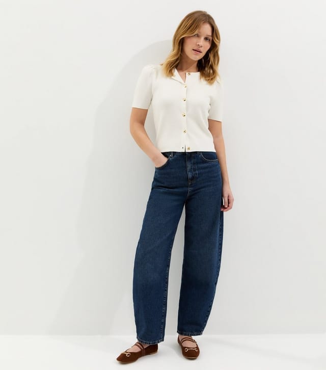 New Look Women's Cream Lightweight Short Sleeve Cardigan New Look - 3