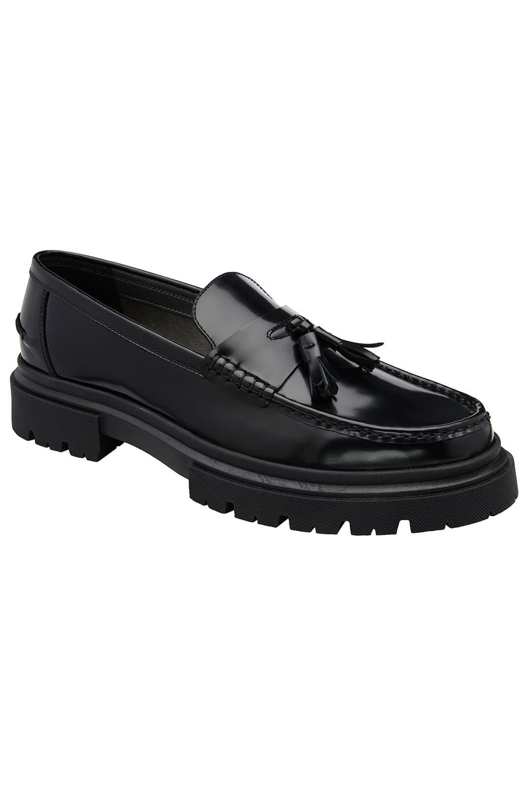 Frank Wright Frank Wright Men's Leather 'Cook' Loafers in Black