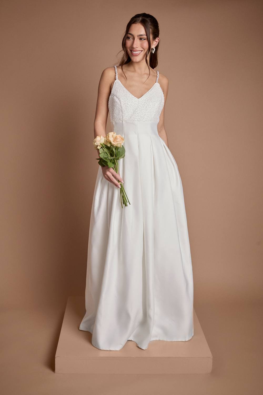 Coast Coast Women's Beaded Embellished Full Skirt Wedding Dress in Ivory - 2