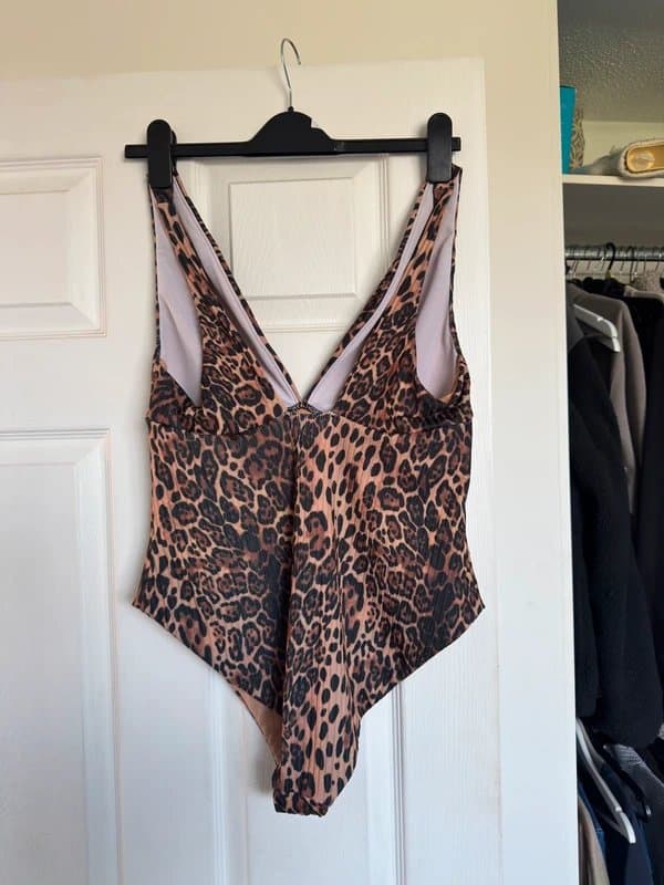 ASOS ASOS leopard print swimsuit size 16