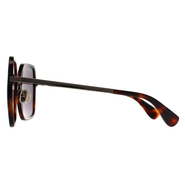 Max Mara Max Mara Women's Square Dark Havana Smoke Grey MM0059-D in Brown - 3