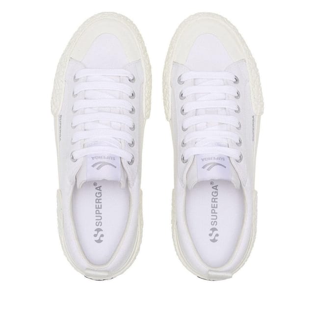Superga Superga Men's 2660 Stripe Big Bumpers Trainers in White - 3