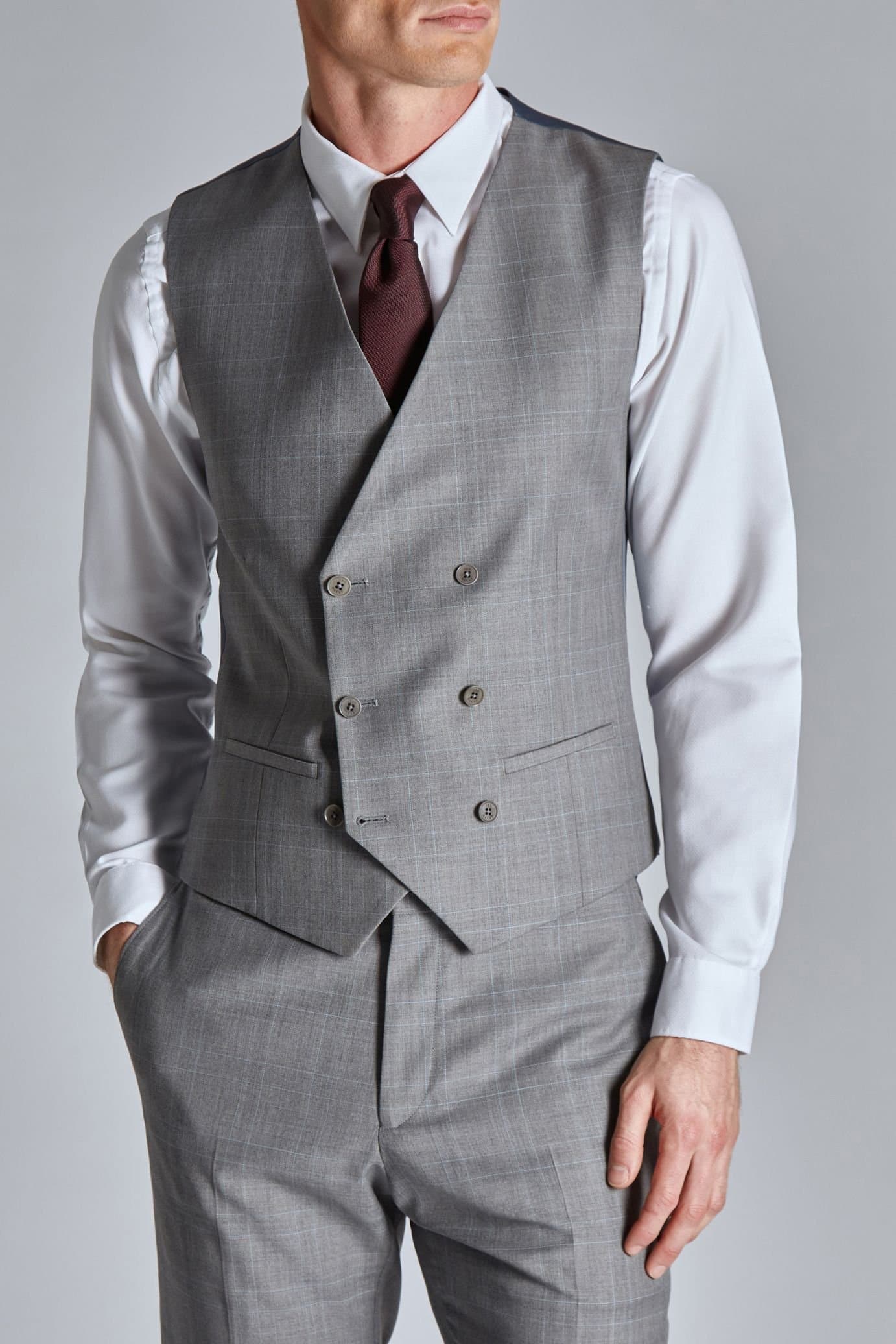 Ted Baker Ted Baker Men's Indus Slim Waistcoat in Grey