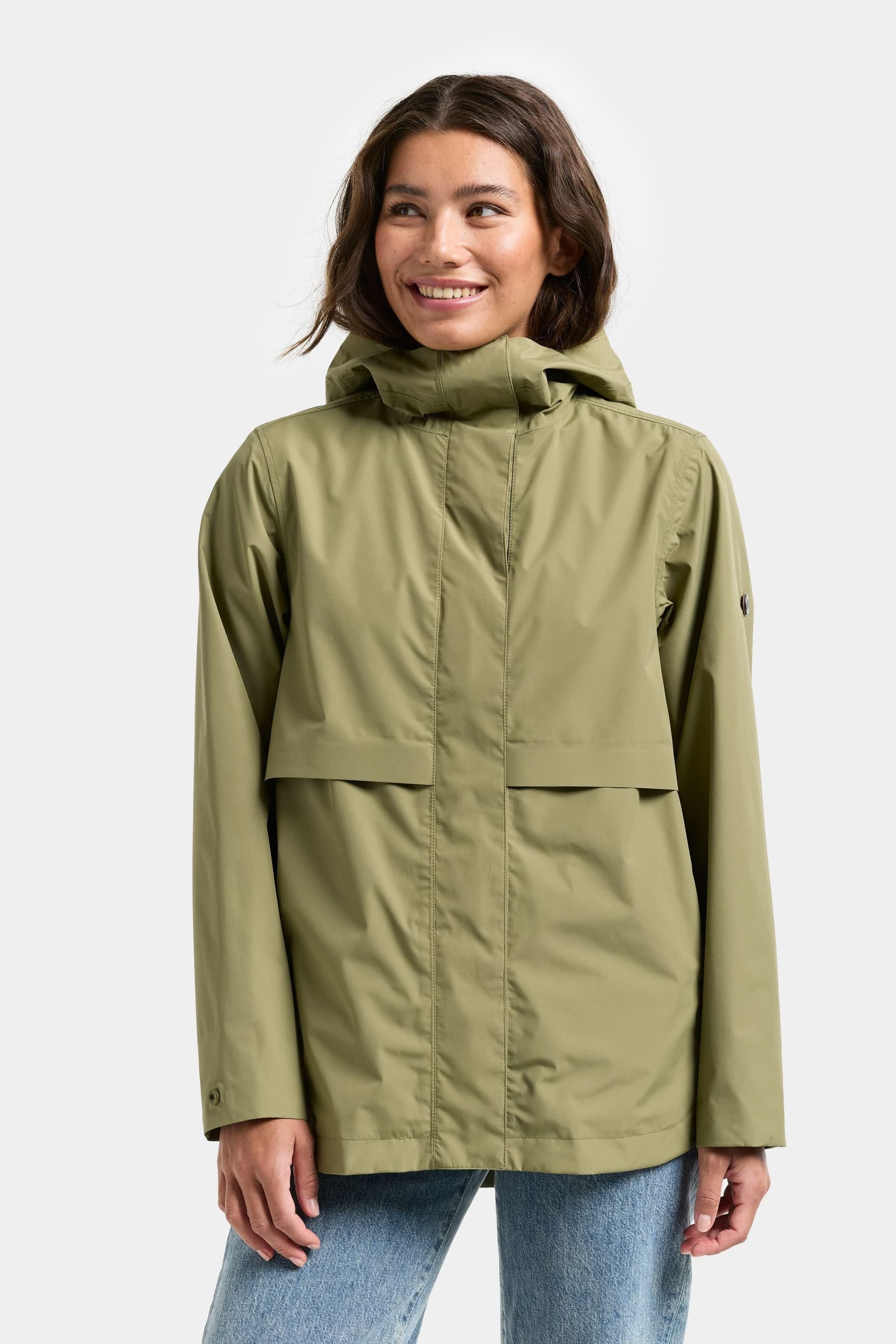 Didriksons Didriksons Women's Elsa Waterproof, Windproof & Breathable Jacket in Khaki