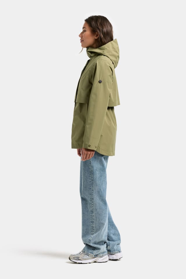 Didriksons Didriksons Women's Elsa Waterproof, Windproof & Breathable Jacket in Khaki - 3