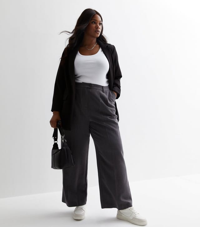 New Look Women's Plus Size Black Oversized Blazer Curves New Look - 3