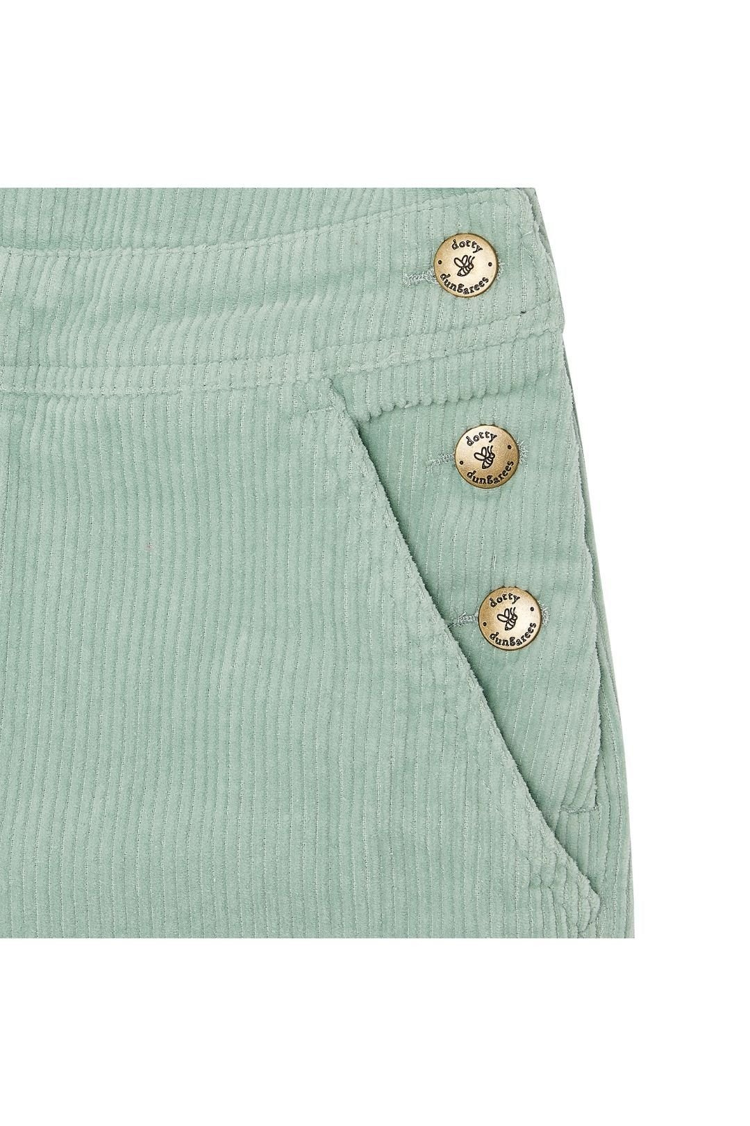 Dotty Dungarees Dotty Dungarees Women's Adult Mint Chunky Cord Dungarees - 3
