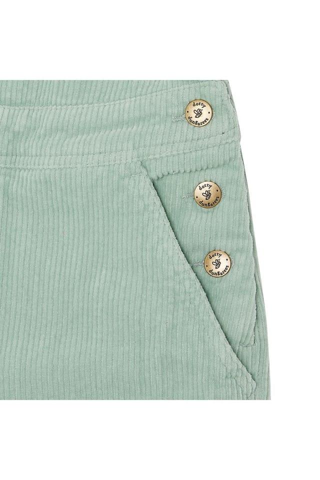 Dotty Dungarees Dotty Dungarees Women's Adult Mint Chunky Cord Dungarees - 3